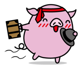 Hat pig 2 sticker #9900865