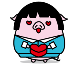 Hat pig 2 sticker #9900868