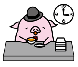 Hat pig 2 sticker #9900872