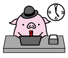 Hat pig 2 sticker #9900873