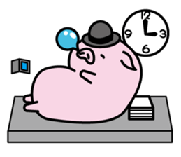 Hat pig 2 sticker #9900877