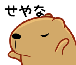 Kyapibara Kansai style sticker #9901293