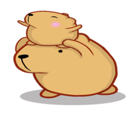 Kyapibara Kansai style sticker #9901314