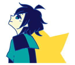 Boy to manipulate star sticker #9902272