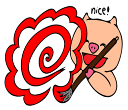 Burilyn  the pig sticker #9902386
