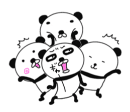 panda+4 sticker #9903937