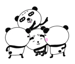 panda+4 sticker #9903952