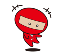 Fuwa ninja Akamaru sticker #9904803