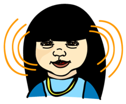 Peach and Child Angel sticker #9905363