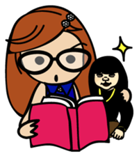 Peach and Child Angel sticker #9905390