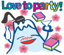 Four seasons of Fujiyama Boy.(in spring) sticker #9905892