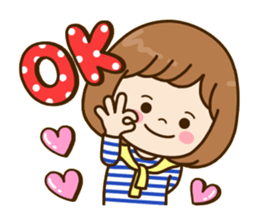 Pretty female daily life sticker #9905960