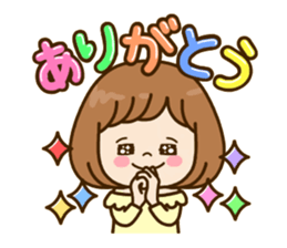 Pretty female daily life sticker #9905962