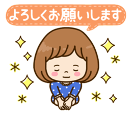 Pretty female daily life sticker #9905970