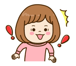 Pretty female daily life sticker #9905985