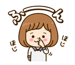 Pretty female daily life sticker #9905989