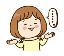 Pretty female daily life sticker #9905992