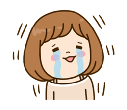 Pretty female daily life sticker #9905993