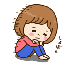 Pretty female daily life sticker #9905994