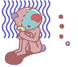 Daily life of a bear ~Basic expression~ sticker #9906469