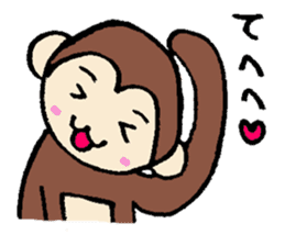 sarukichi of monkey sticker #9906818