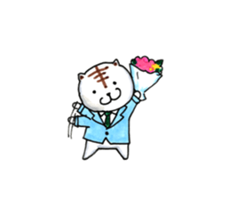 tabby white day and more sticker #9907556