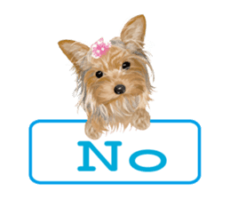 I love! Yorkshire terrier Vol.1 sticker #9908519