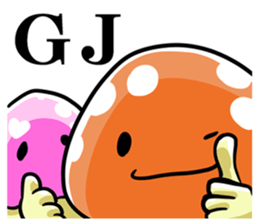 puni mushroom family sticker #9908562