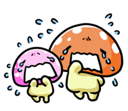 puni mushroom family sticker #9908564