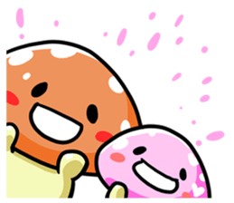 puni mushroom family sticker #9908566