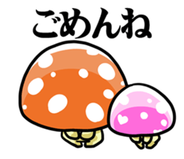 puni mushroom family sticker #9908572
