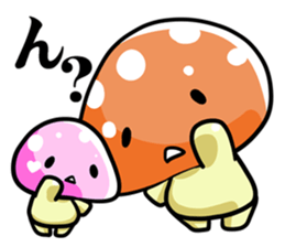 puni mushroom family sticker #9908576