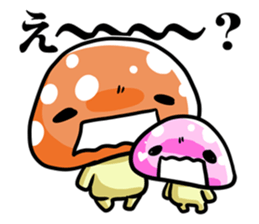 puni mushroom family sticker #9908580