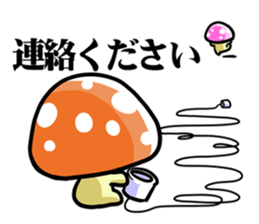 puni mushroom family sticker #9908581