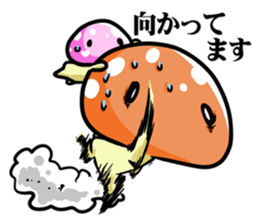 puni mushroom family sticker #9908583