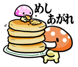puni mushroom family sticker #9908590