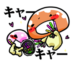 puni mushroom family sticker #9908591