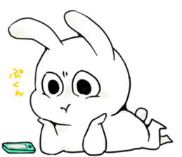 uzarabbit sticker #9909090