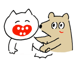 futsu no inu and akarui neko sticker #9909226