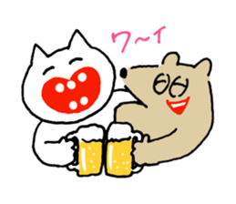 futsu no inu and akarui neko sticker #9909229