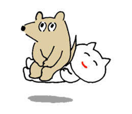 futsu no inu and akarui neko sticker #9909235