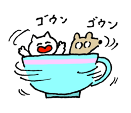 futsu no inu and akarui neko sticker #9909239