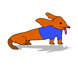 Funny Dachshund sticker #9909402