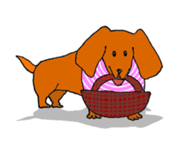 Funny Dachshund sticker #9909404