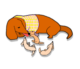 Funny Dachshund sticker #9909407