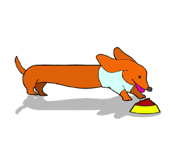 Funny Dachshund sticker #9909413