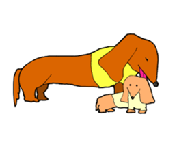 Funny Dachshund sticker #9909415