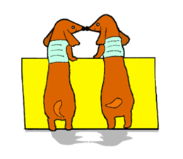 Funny Dachshund sticker #9909421