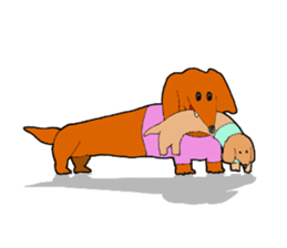 Funny Dachshund sticker #9909427