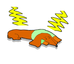 Funny Dachshund sticker #9909433